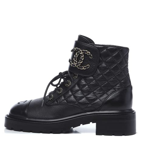 chanel in boots|chanel combat boot.